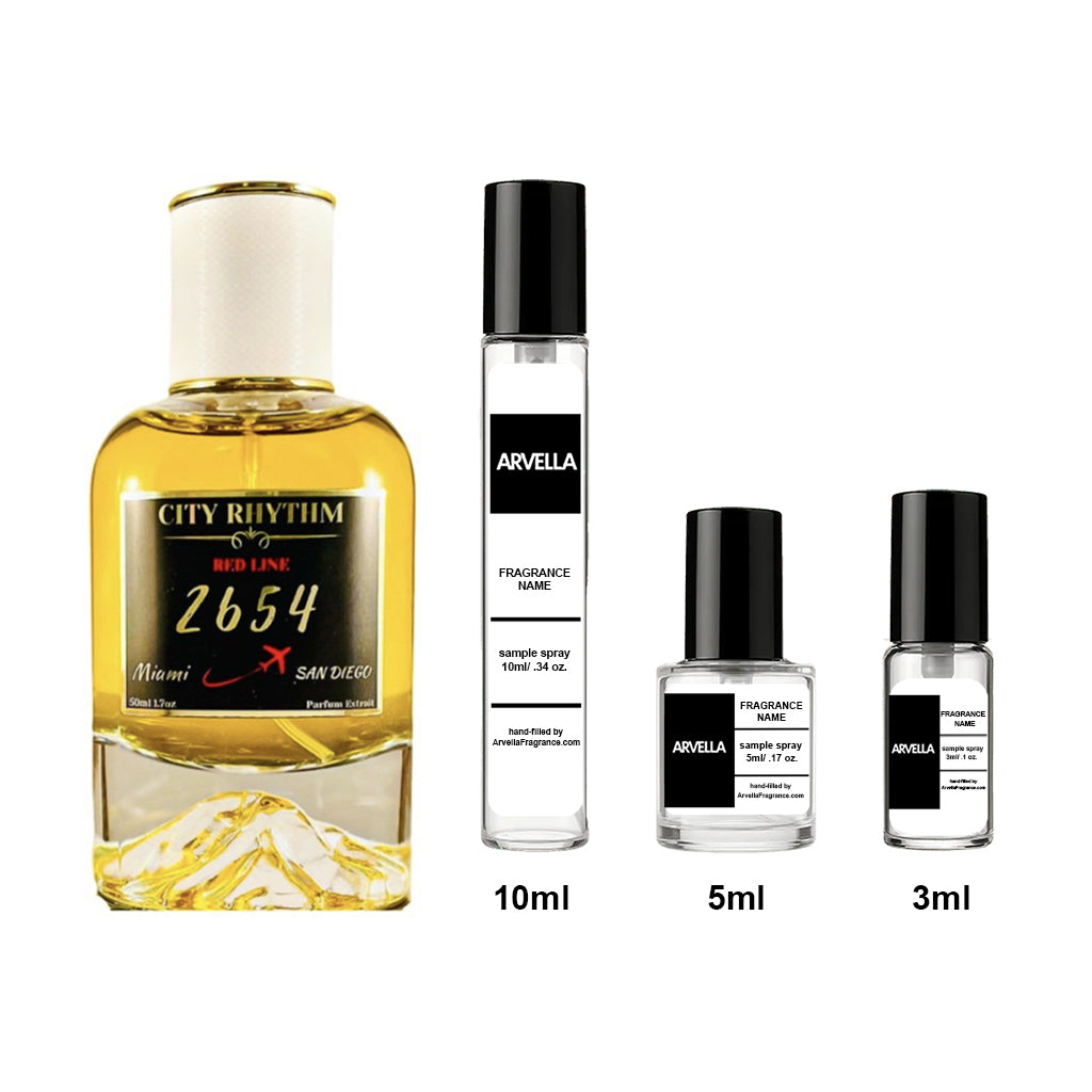 City Rhythm 2654 Sample 10ml Spray - Arvella Fragrance